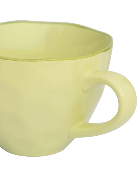 Tasse cappuccino thé grès vert pâle Ø11x8 cm Good Morning