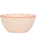 Bol petit déjeuner en grès rose poudré Ø14x6,5 cm Good Morning