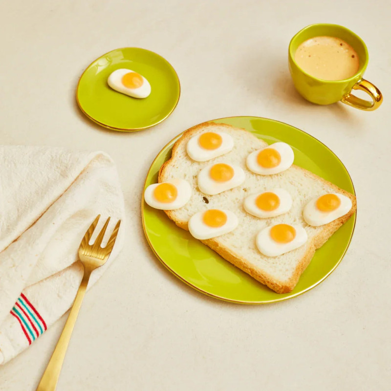 Petite assiette apéritif grès vert...