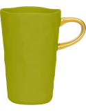 Tasse latte grès vert olive 400 ml Ø8,5x13 cm Good Morning
