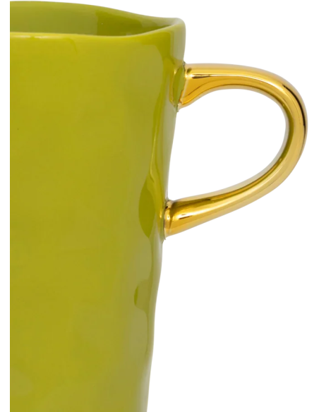 Tasse latte grès vert olive 400 ml Ø8,5x13 cm Good Morning