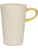 Tasse latte grès beige avoine 400 ml Ø8,5x13 cm Good Morning