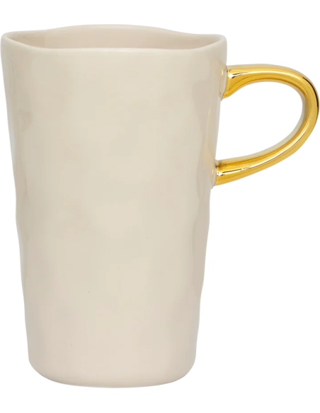 Tasse latte grès beige avoine 400 ml Ø8,5x13 cm Good Morning