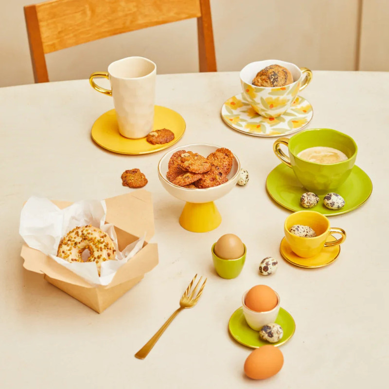 Tasse latte grès beige avoine 400 ml...