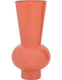 Vase haut en verre rose pêche Ø19,5x38,5 cm Keiko