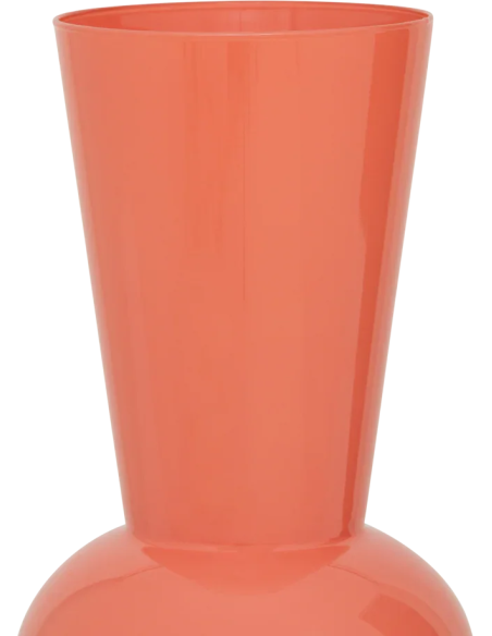 Vase haut en verre rose pêche Ø19,5x38,5 cm Keiko