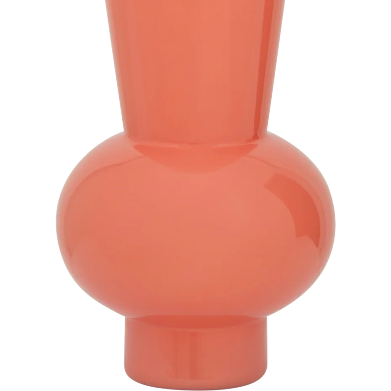 Vase haut en verre rose pêche...