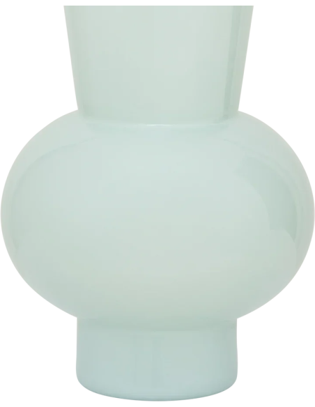 Vase haut en verre vert d’eau Ø19,5x38,5 cm Keiko