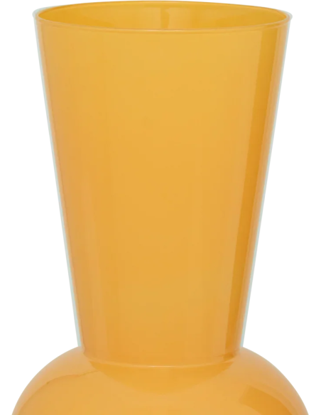 Vase haut en verre orange doré Ø19,5x38,5 cm Keiko