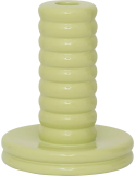 Bougeoir vert pistache en céramique 15 cm Kabelo