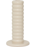 Bougeoir en céramique blanc cassé Tebongo