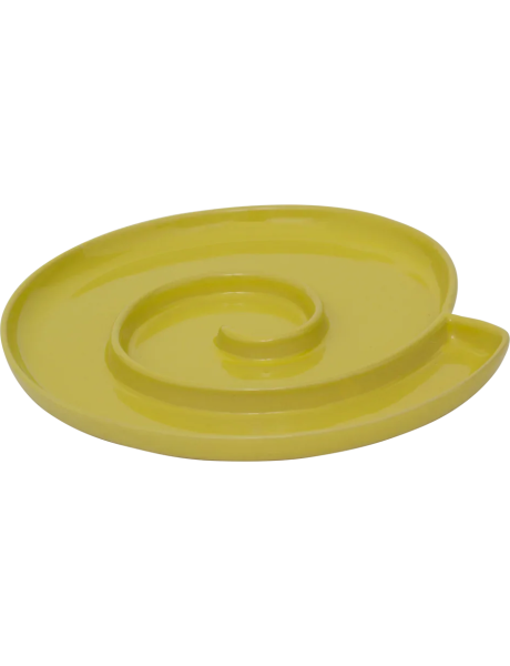 Plat apéritif céramique vert olive 28 cm Snack