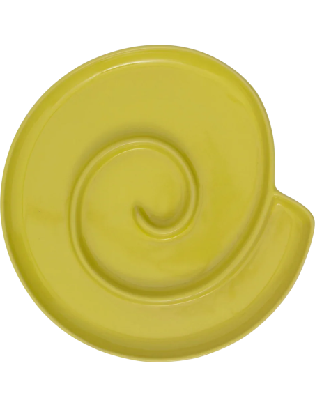 Plat apéritif céramique vert olive 28 cm Snack