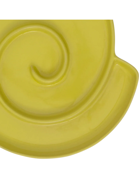 Plat apéritif céramique vert olive 28 cm Snack
