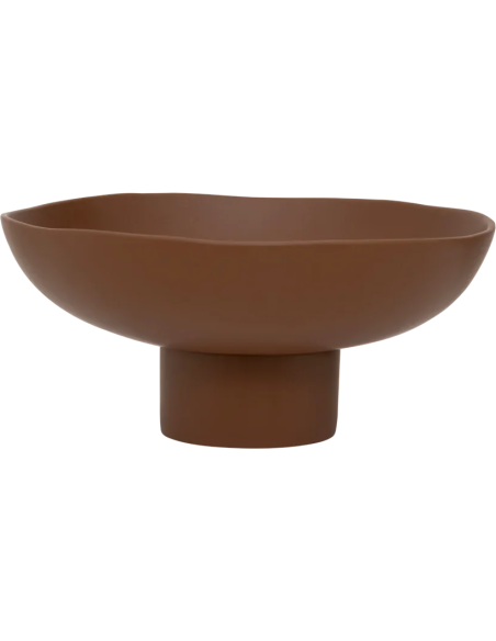 Grand saladier céramique brun 40 cm Orion