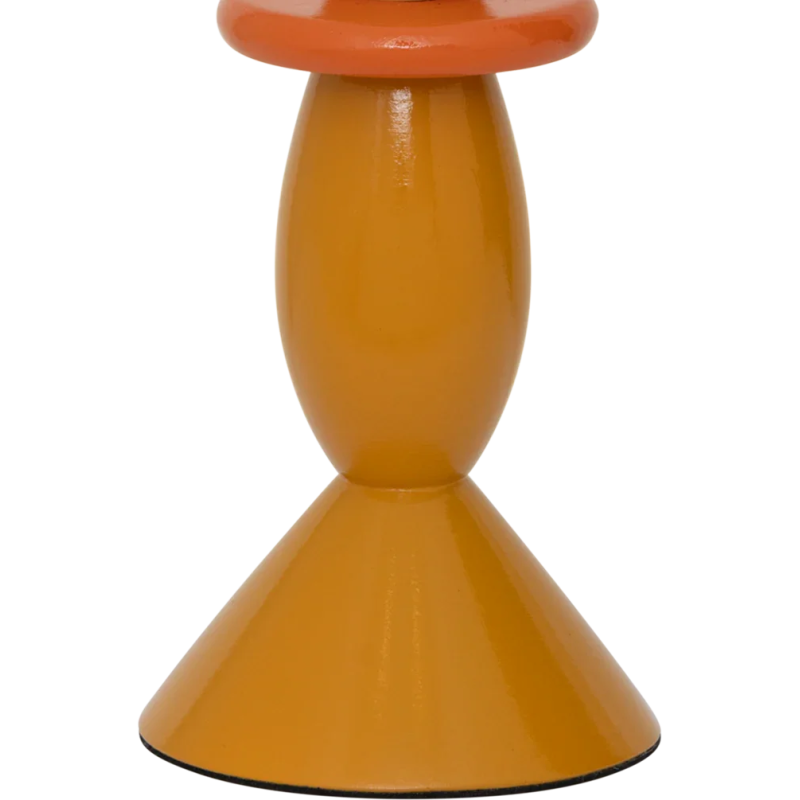 Bougeoir bois de manguier safran Vimba