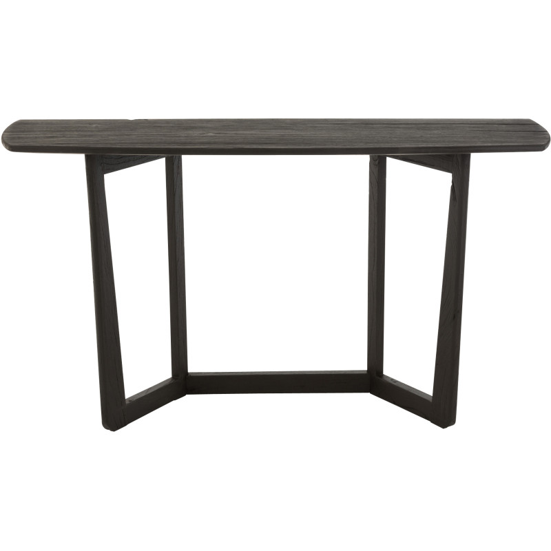 Console Rectangulaire Maty en Bois de teck Noir - 3