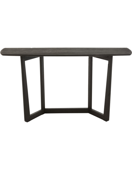 Console Rectangulaire Maty en Bois de teck Noir - 3