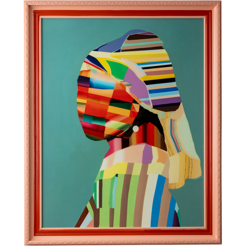 Tableau portrait Jeune fille à la...