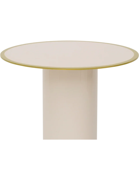 Table d’appoint ronde crème en fer Ø36x42,5 cm Tiro Urban Nature Culture - 2