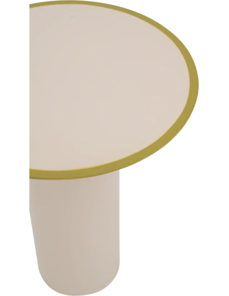 Table d’appoint ronde crème en fer Ø36x42,5 cm Tiro Urban Nature Culture - 4