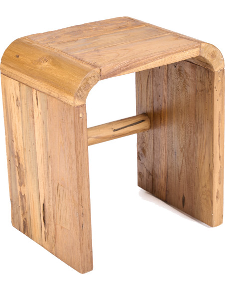 Table d’appoint arche en teck naturel 40x30x45 cm The Arc
