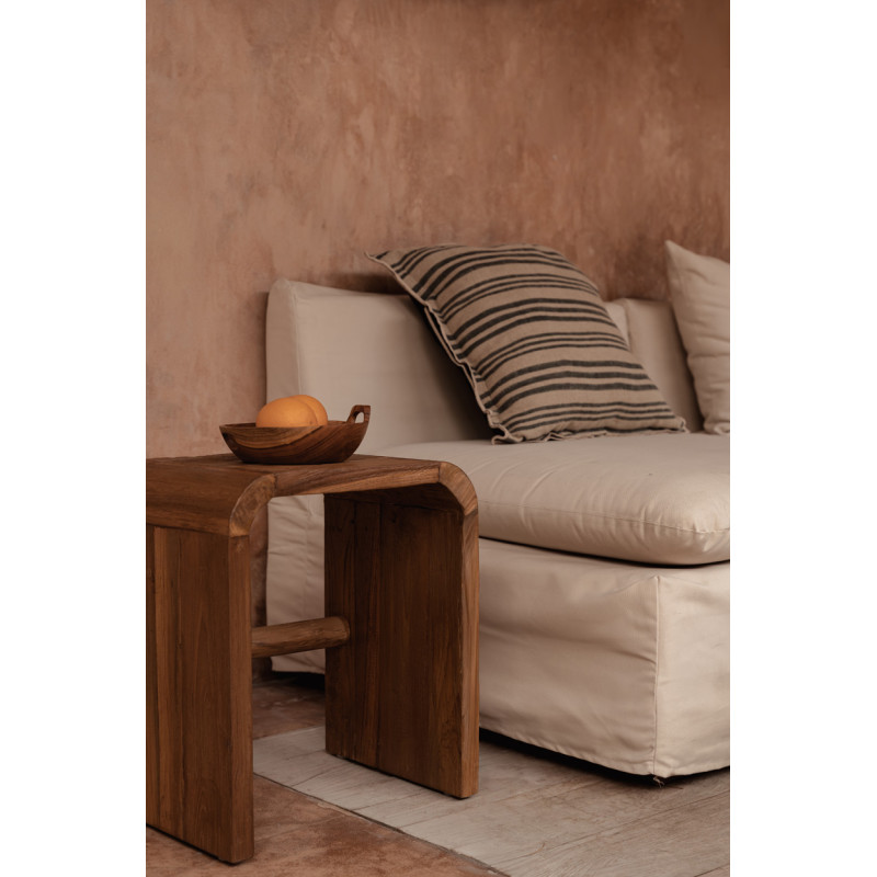 Table d’appoint arche en teck naturel...