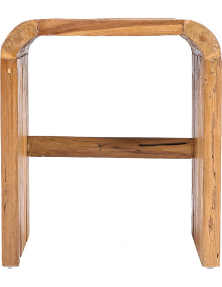 Table d’appoint arche en teck naturel 40x30x45 cm The Arc