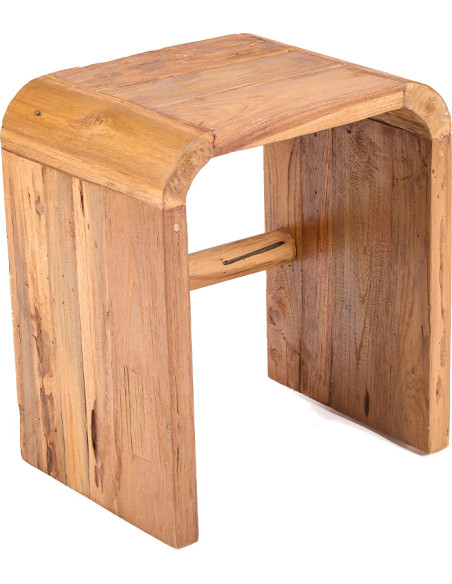 Table d’appoint arche en teck naturel 40x30x45 cm The Arc