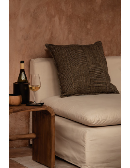 Table d’appoint arche en teck naturel 40x30x45 cm The Arc