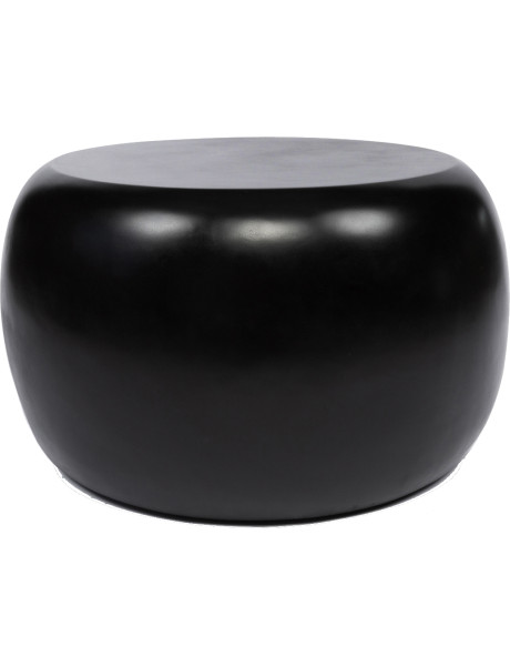 Table basse ronde noire en polyrésine mate 70x70x40 cm...