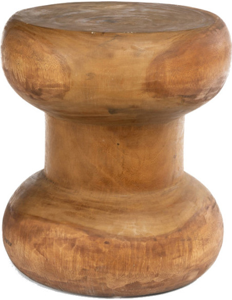Tabouret table d’appoint en bois de suar 40x40x45 cm The Wayra