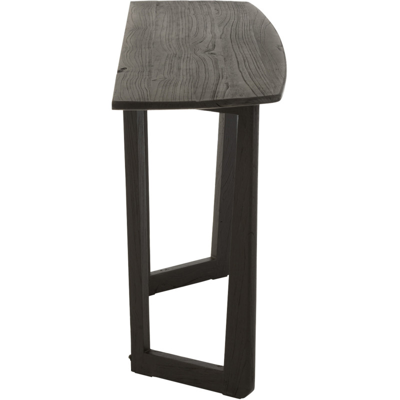 Console Rectangulaire Maty en Bois de teck Noir - 4