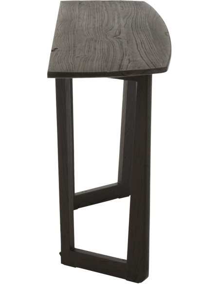 Console Rectangulaire Maty en Bois de teck Noir - 4