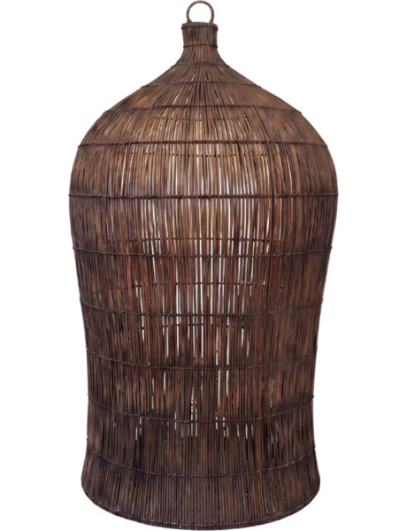 Abat-jour suspension en bambou tressé brun 85 cm The...