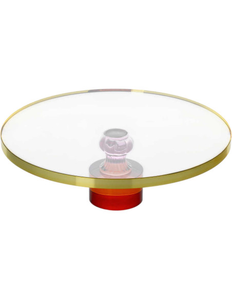 Présentoir à gâteau sur pied en verre coloré 32,8 cm The Gemstone