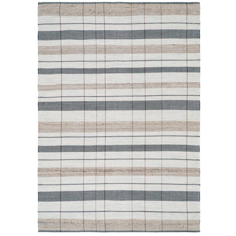 Tapis rayé laine coton 160x230 cm Elvane
