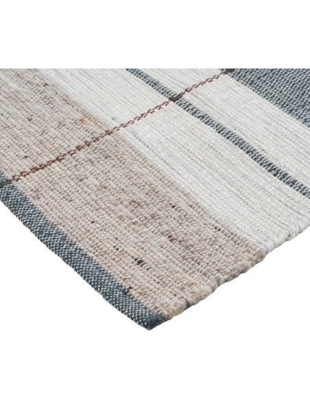 Tapis rayé laine coton 160x230 cm Elvane