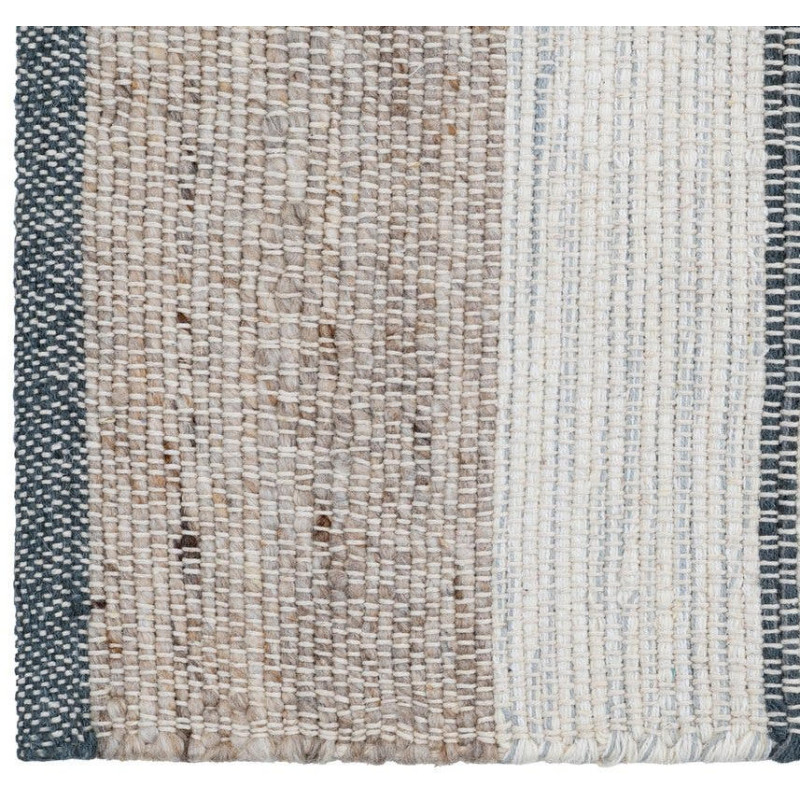 Tapis rayé laine coton 160x230 cm Elvane