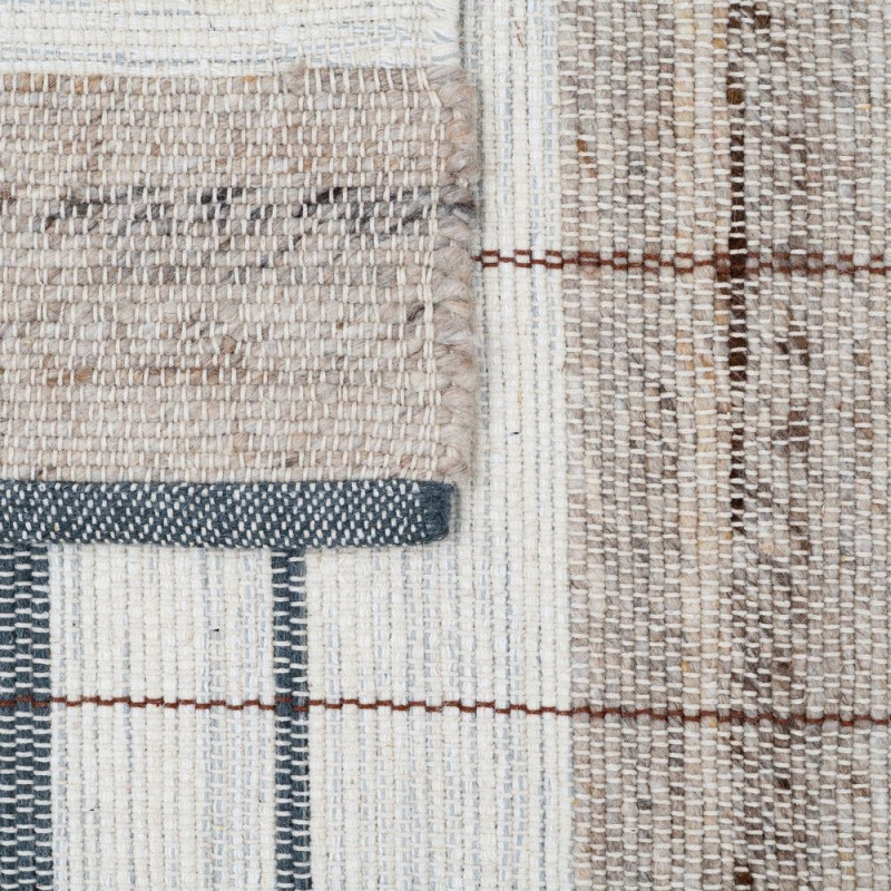 Tapis rayé laine coton 160x230 cm Elvane
