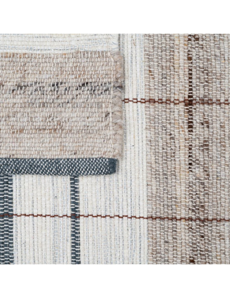 Tapis rayé laine coton 160x230 cm Elvane