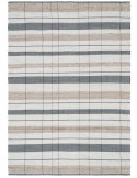 Grand tapis rayé laine coton 200x300 cm Elvane