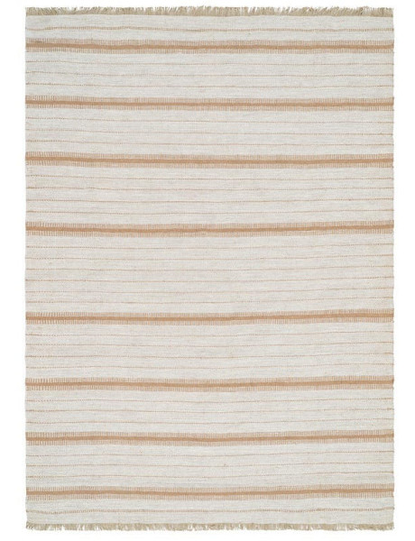 Tapis rayé laine jute coton 160x230 cm Avelora