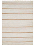 Grand tapis rayé laine jute coton 200x300 cm Avelora