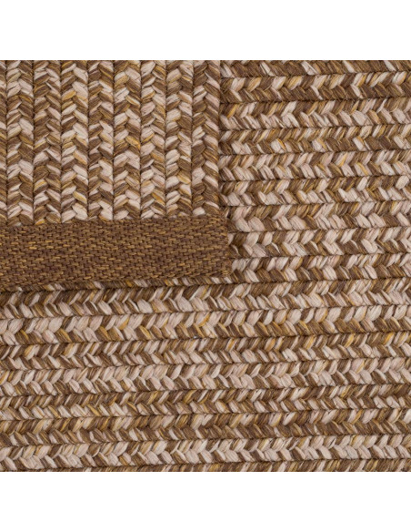 Tapis intérieur extérieur polypropylène marron 160x230 cm Mirano