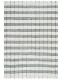 Grand tapis rayé coton bleu grisé 200x300 cm Liorna