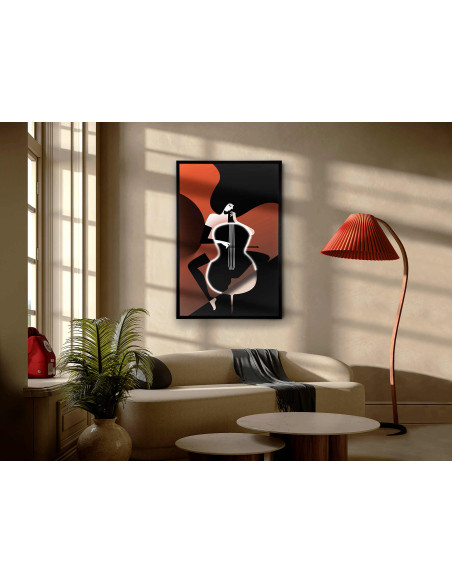 Tableau lumineux violoncelle LED 80x120 cm Violonchelo