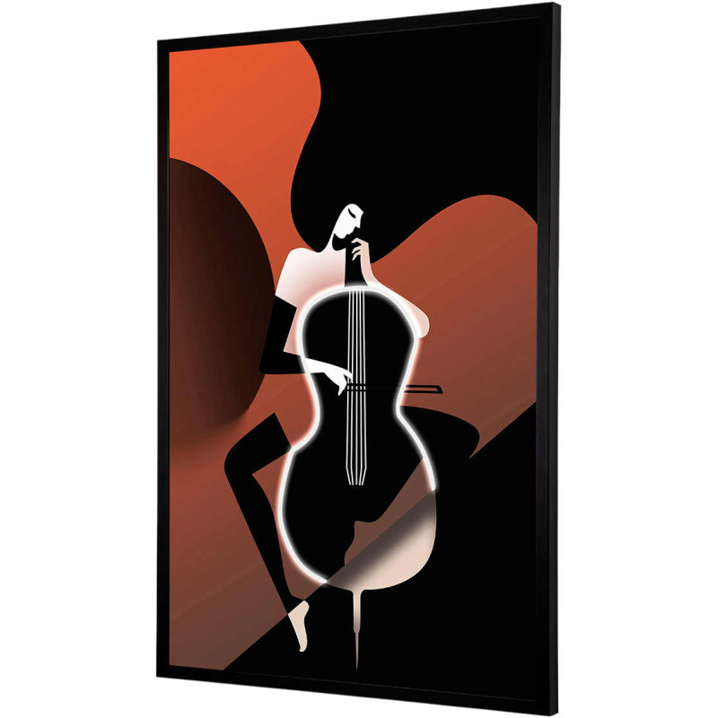 Tableau lumineux violoncelle LED...