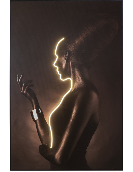 Tableau lumineux LED silhouette femme 120x180 cm Silueta