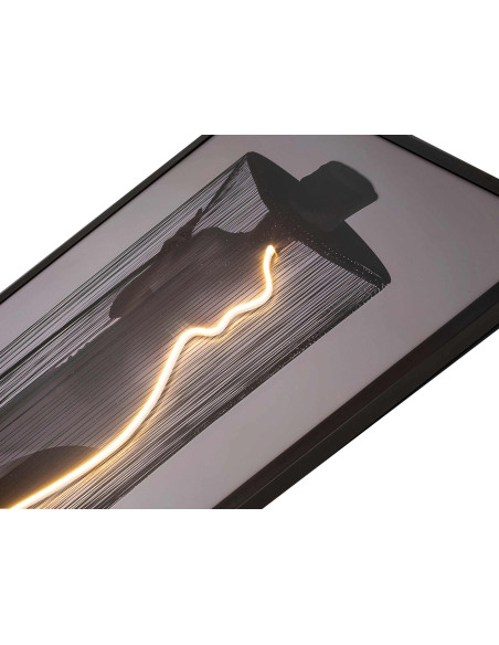 Tableau lumineux LED femme au chapeau 80x120 cm Diva